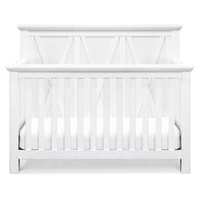 B14501LW,Monogram by Namesake,Emory Farmhouse 4-in-1 Convertible Crib in Linen White