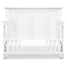 B14501LW,Monogram by Namesake,Emory Farmhouse 4-in-1 Convertible Crib in Linen White