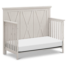 B14501WDF,Monogram by Namesake,Emory Farmhouse 4-in-1 Convertible Crib in White Driftwood