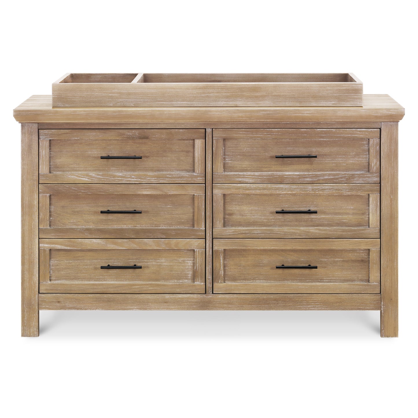 B14516DF,Monogram by Namesake,Emory Farmhouse 6-Drawer Dresser in Driftwood