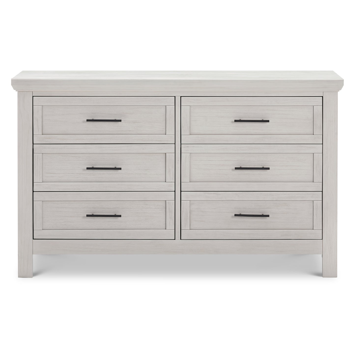 B14516WDF,Monogram by Namesake,Emory Farmhouse 6-Drawer Dresser in White Driftwood