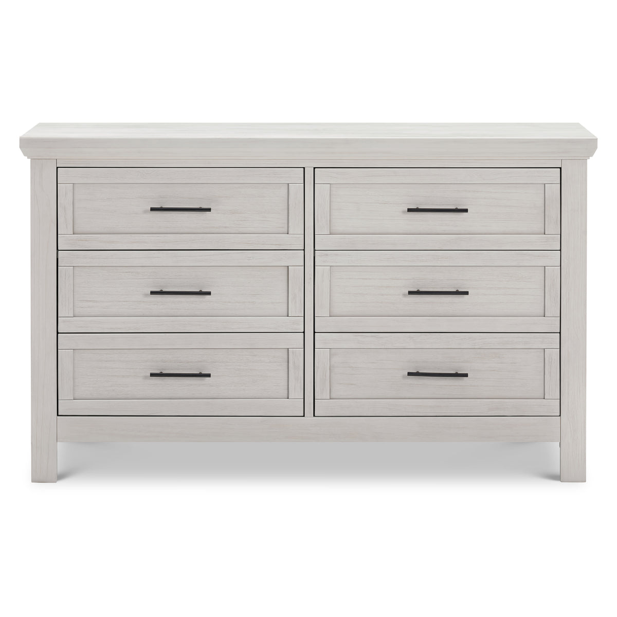 B14516WDF,Monogram by Namesake,Emory Farmhouse 6-Drawer Dresser in White Driftwood