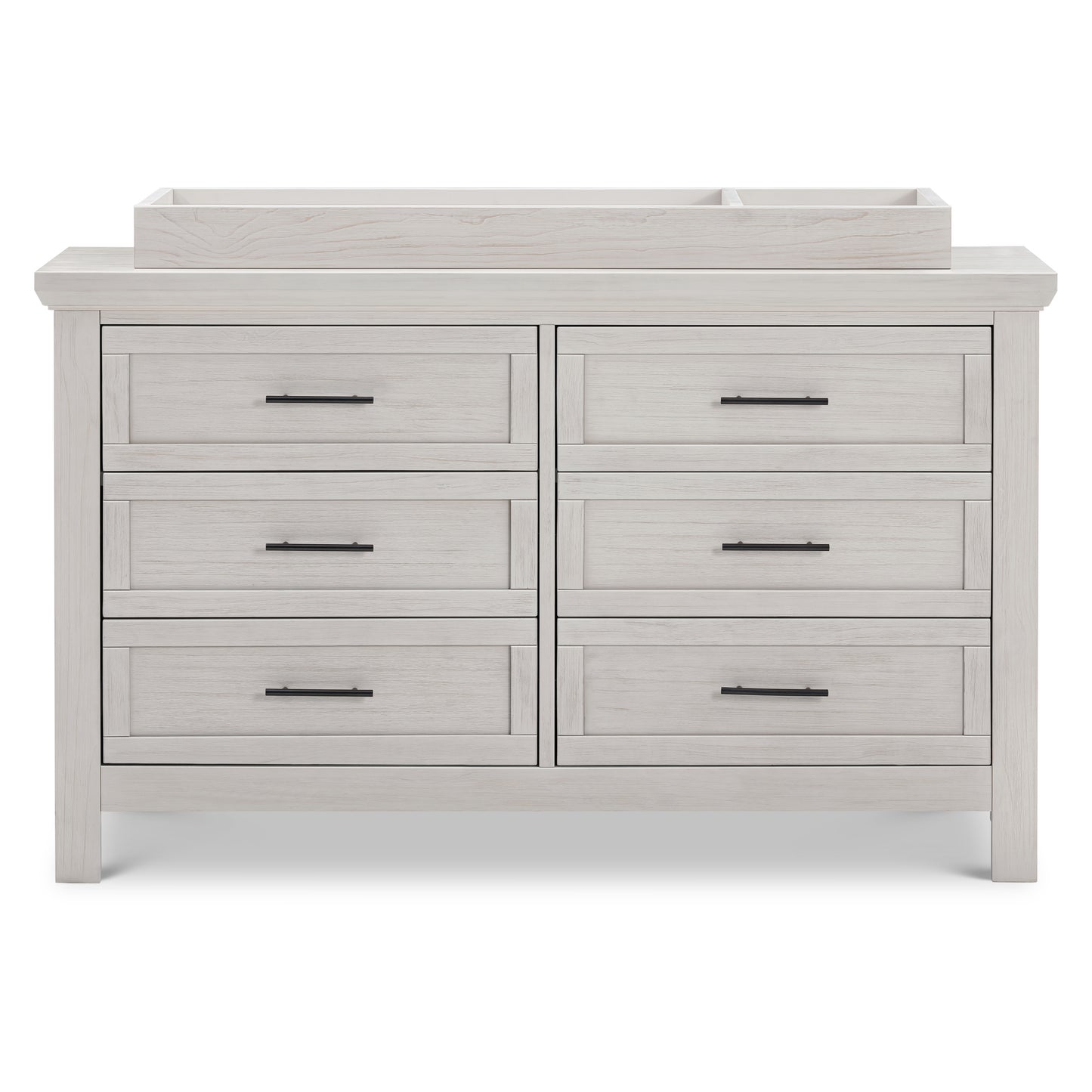 B14516WDF,Monogram by Namesake,Emory Farmhouse 6-Drawer Dresser in White Driftwood