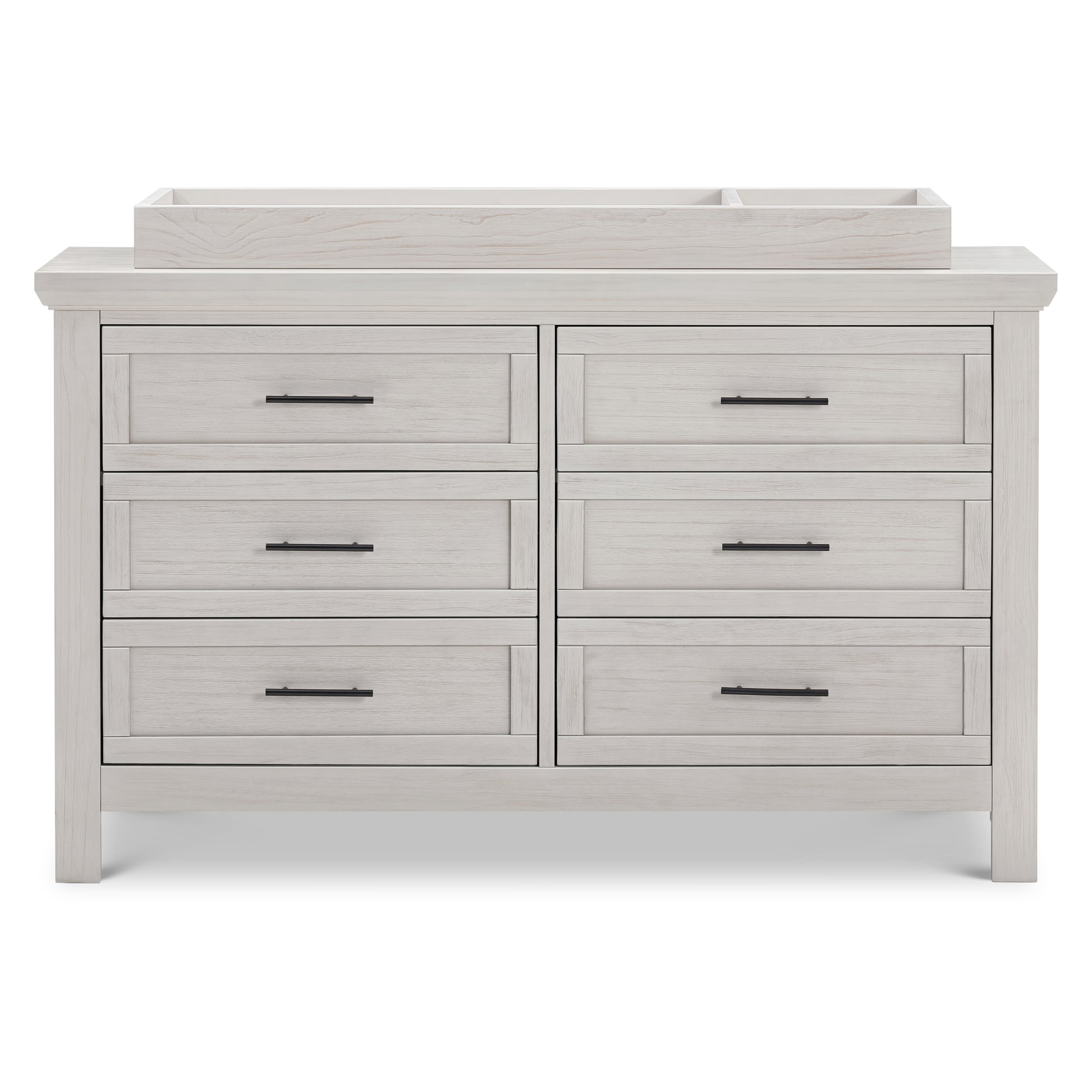 B14516WDF,Monogram by Namesake,Emory Farmhouse 6-Drawer Dresser in White Driftwood