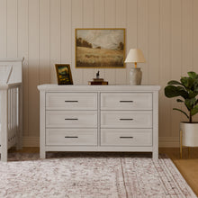 B14516WDF,Monogram by Namesake,Emory Farmhouse 6-Drawer Dresser in White Driftwood