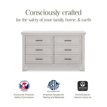 B14516WDF,Monogram by Namesake,Emory Farmhouse 6-Drawer Dresser in White Driftwood