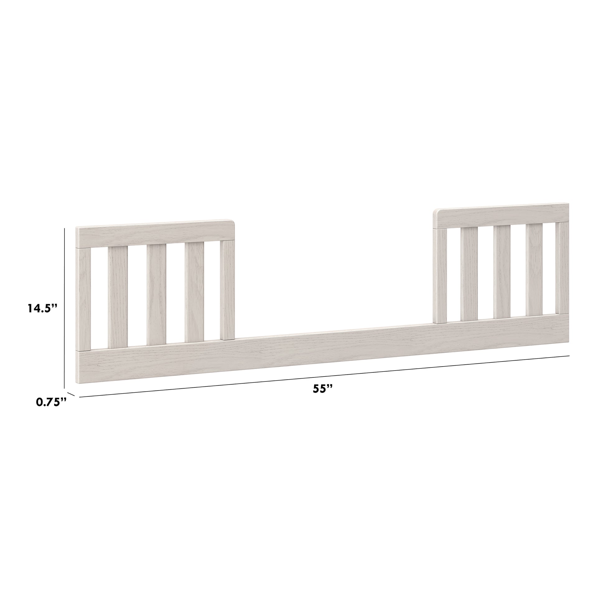B14599WDF,The MDB Family,Toddler Bed Conversion Kit in White Driftwood