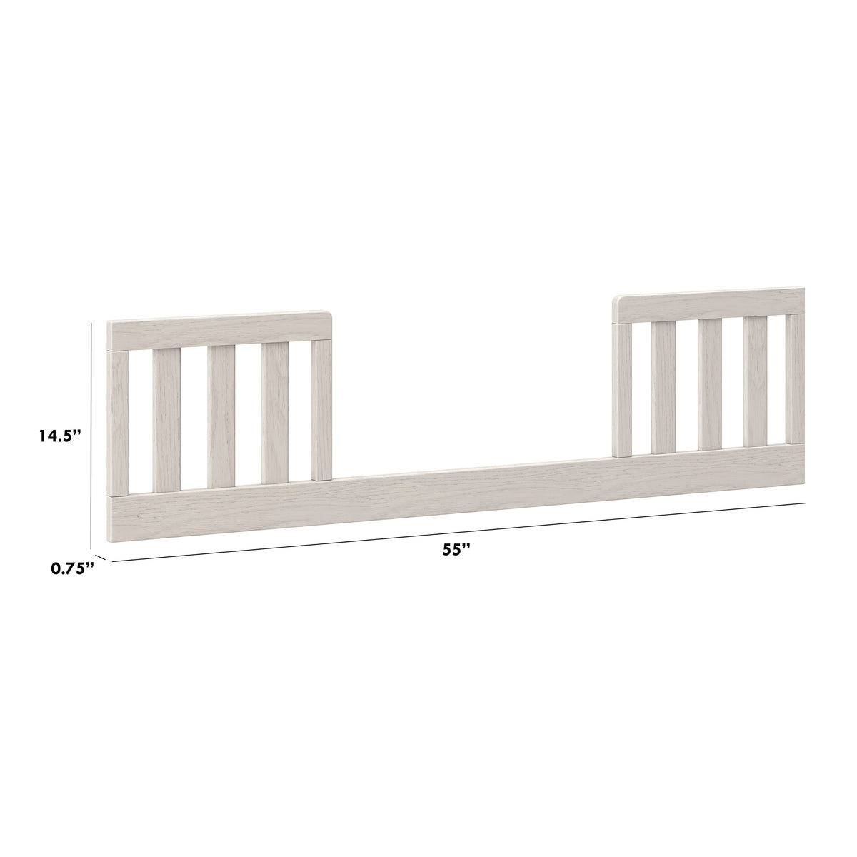 B14599WDF,The MDB Family,Toddler Bed Conversion Kit in White Driftwood