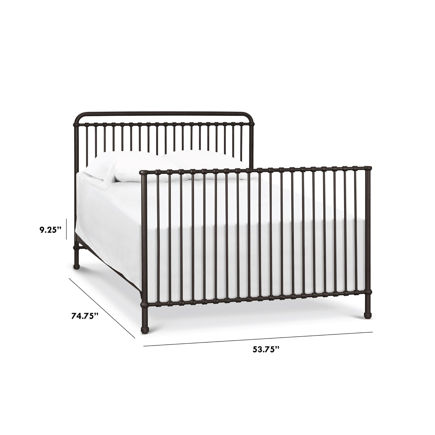 B15399UR,Namesake,Winston Full Size Bed Conversion Kit in Vintage Iron Finish