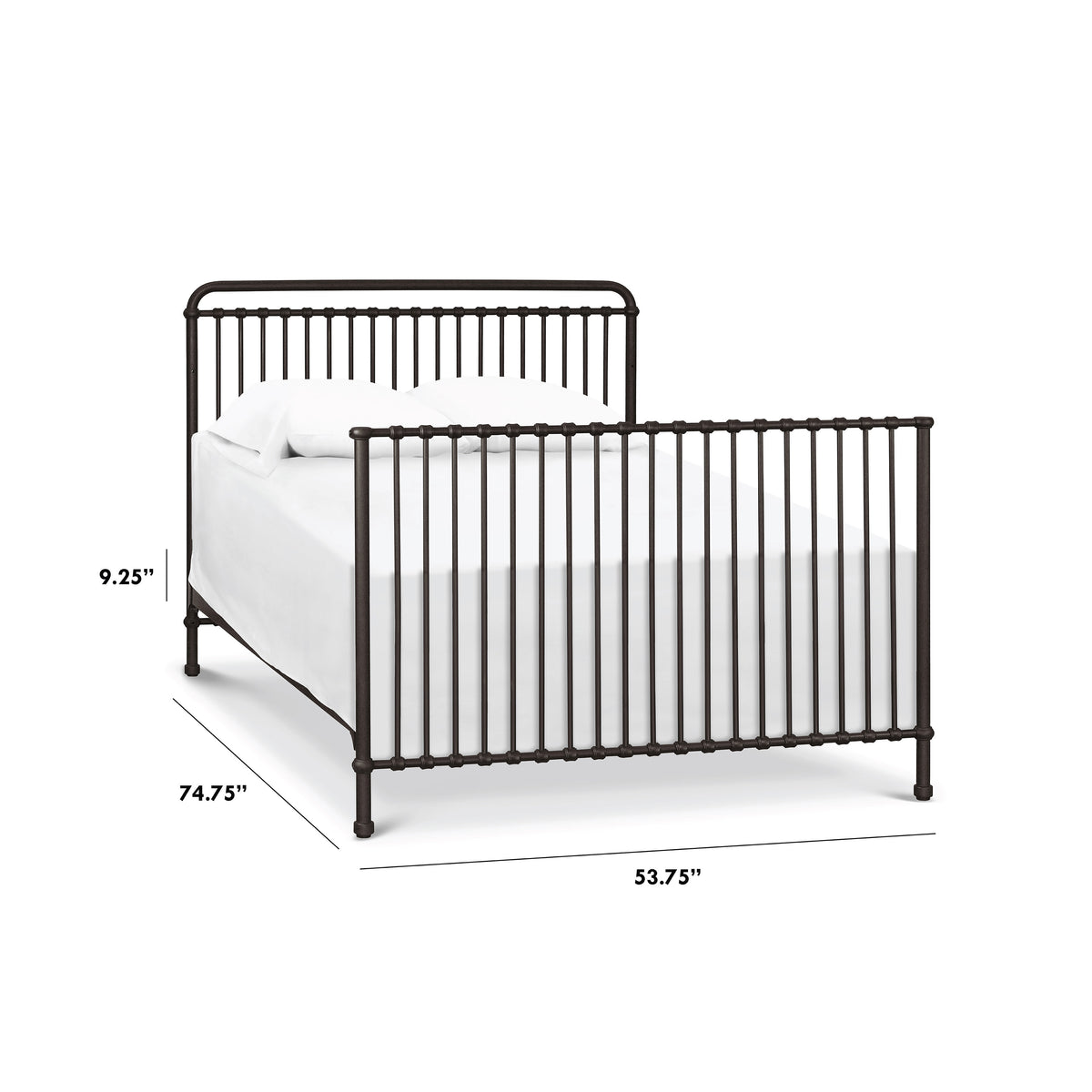 B15399UR,Namesake,Winston Full Size Bed Conversion Kit in Vintage Iron Finish