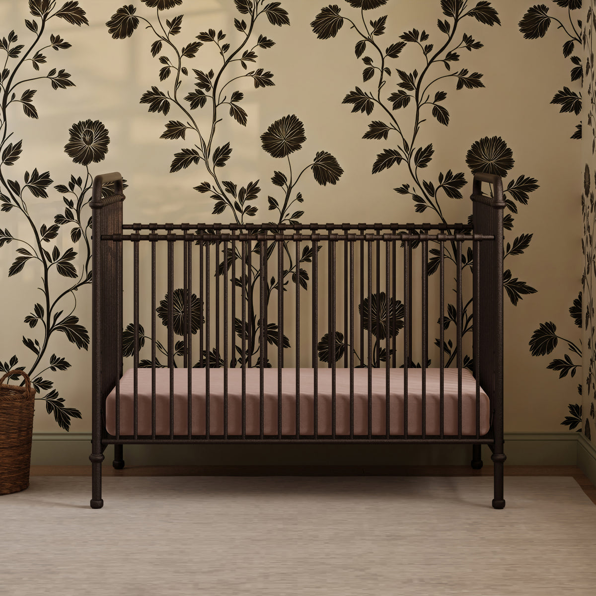 B15501UR,Namesake,Abigail 3-in-1 Convertible Crib in Vintage Iron