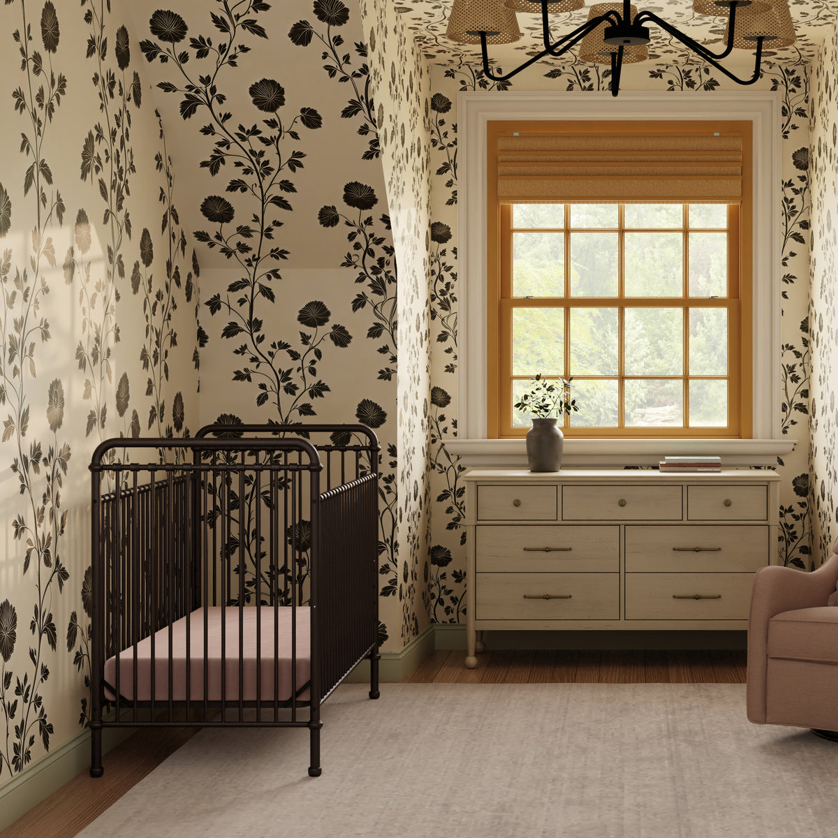 B15501UR,Namesake,Abigail 3-in-1 Convertible Crib in Vintage Iron