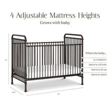 B15501UR,Namesake,Abigail 3-in-1 Convertible Crib in Vintage Iron
