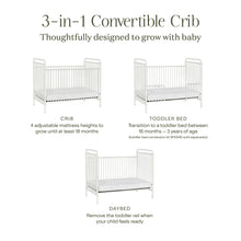 B15501WX,Namesake,Abigail 3-in-1 Convertible Crib in Washed White