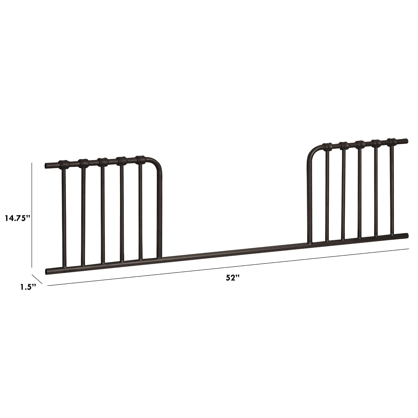B15599UR,Namesake,Toddler Bed Conversion Kit for Abigail and Winston in Vintage Iron