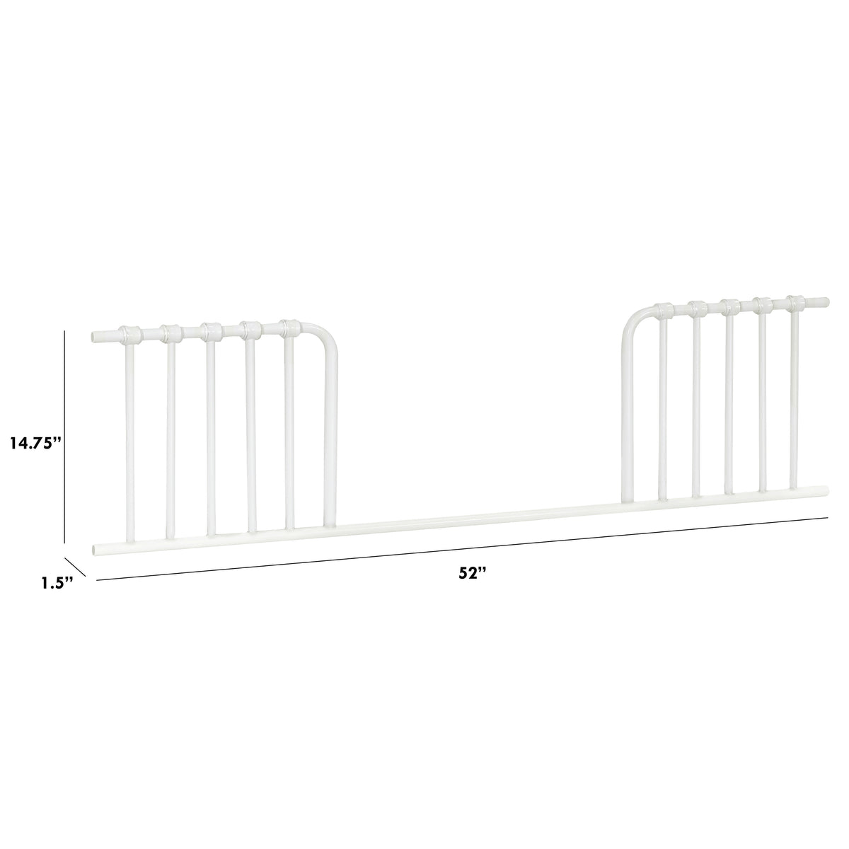 B15599WX,Namesake,Toddler Bed Conversion Kit for Abigail and Winston in Washed White