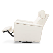 B17183YC,Monogram by Namesake,Willa Deluxe Power Glider Recliner w/Heat&Massage in Ivory Corduroy