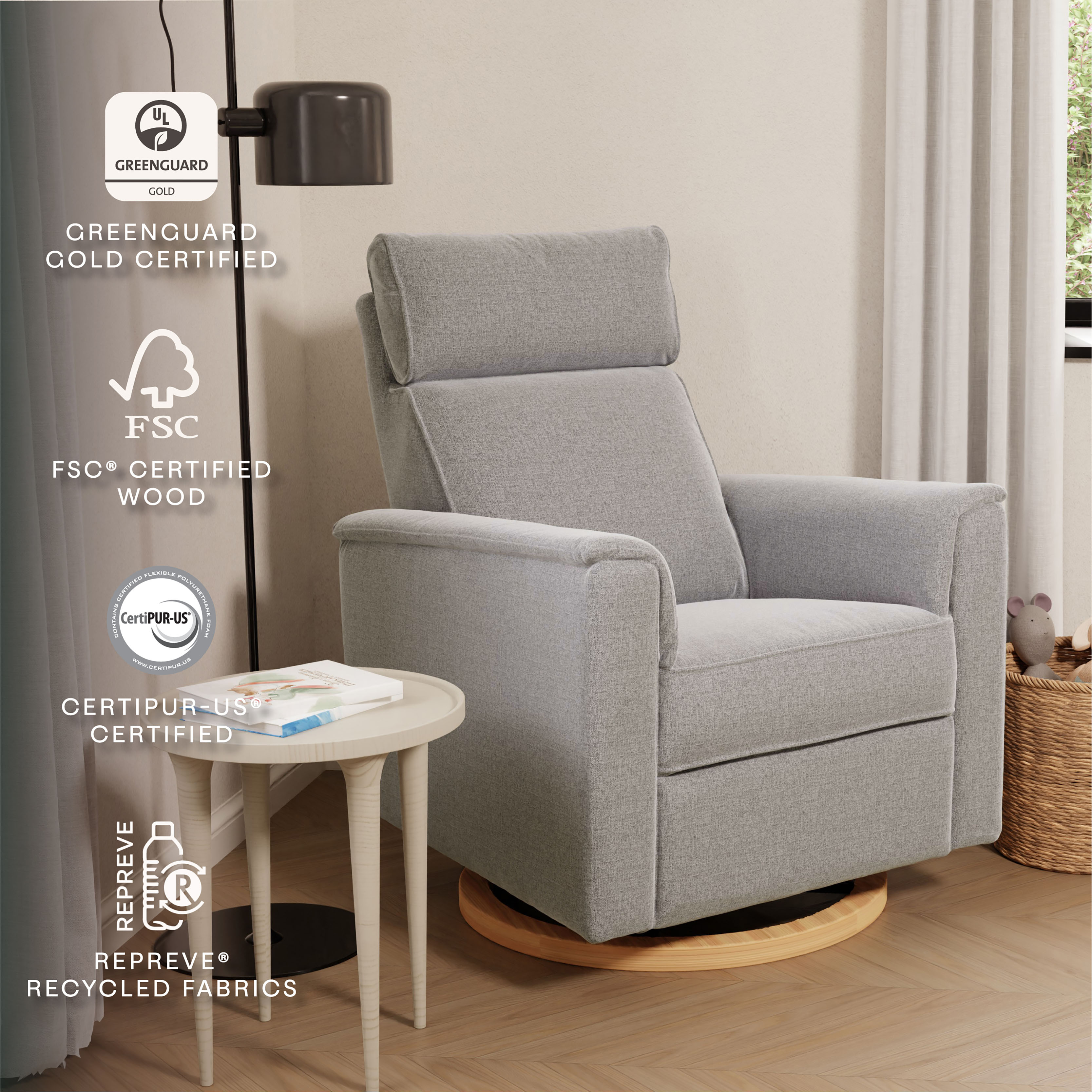 Monogram by Namesake Willa Plus Power Glider Recliner w/ Power