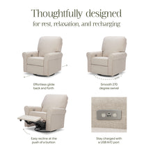 B17787PBEW,Monogram by Namesake,Monroe Pillowback Power Recliner in Performance Beach Eco-Weave