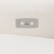 B17787PCMEW,Monogram by Namesake,Monroe Pillowback Power Recliner in Performance Cream Eco-Weave