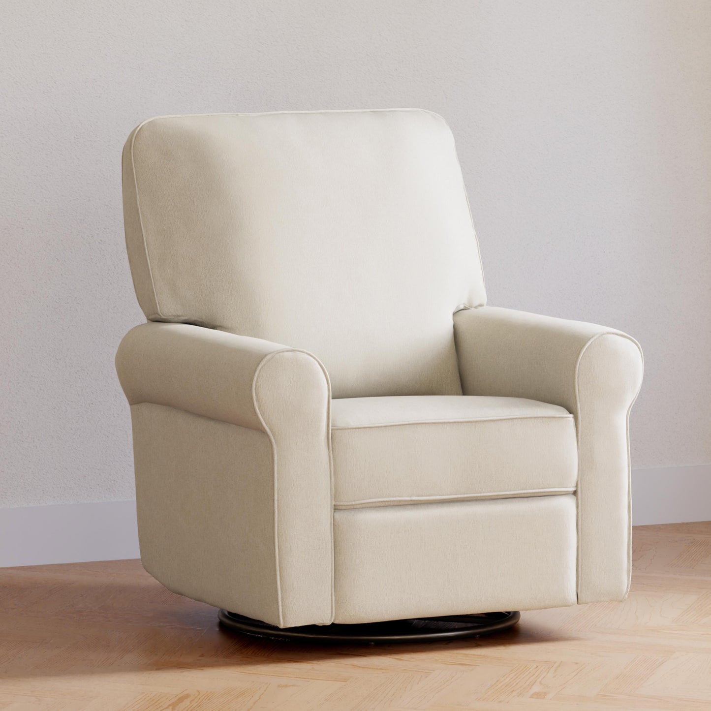 B17787PCMEW,Monogram by Namesake,Monroe Pillowback Power Recliner in Performance Cream Eco-Weave