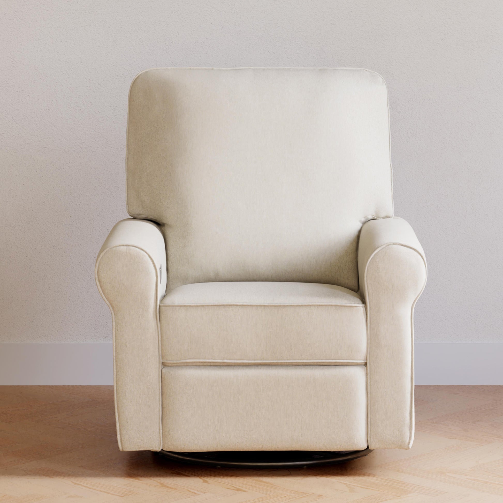 B17787PCMEW,Monogram by Namesake,Monroe Pillowback Power Recliner in Performance Cream Eco-Weave