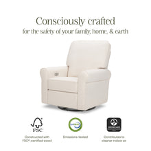 B17787PCMEW,Monogram by Namesake,Monroe Pillowback Power Recliner in Performance Cream Eco-Weave
