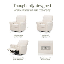 B17787PCMEW,Monogram by Namesake,Monroe Pillowback Power Recliner in Performance Cream Eco-Weave