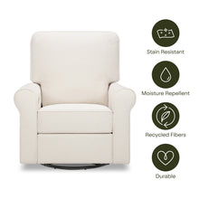 B17787PCMEW,Monogram by Namesake,Monroe Pillowback Power Recliner in Performance Cream Eco-Weave