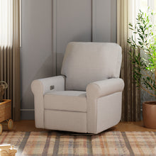 B17787PGET,Monogram by Namesake,Monroe Pillowback Power Recliner in Performance Grey Eco-Twill
