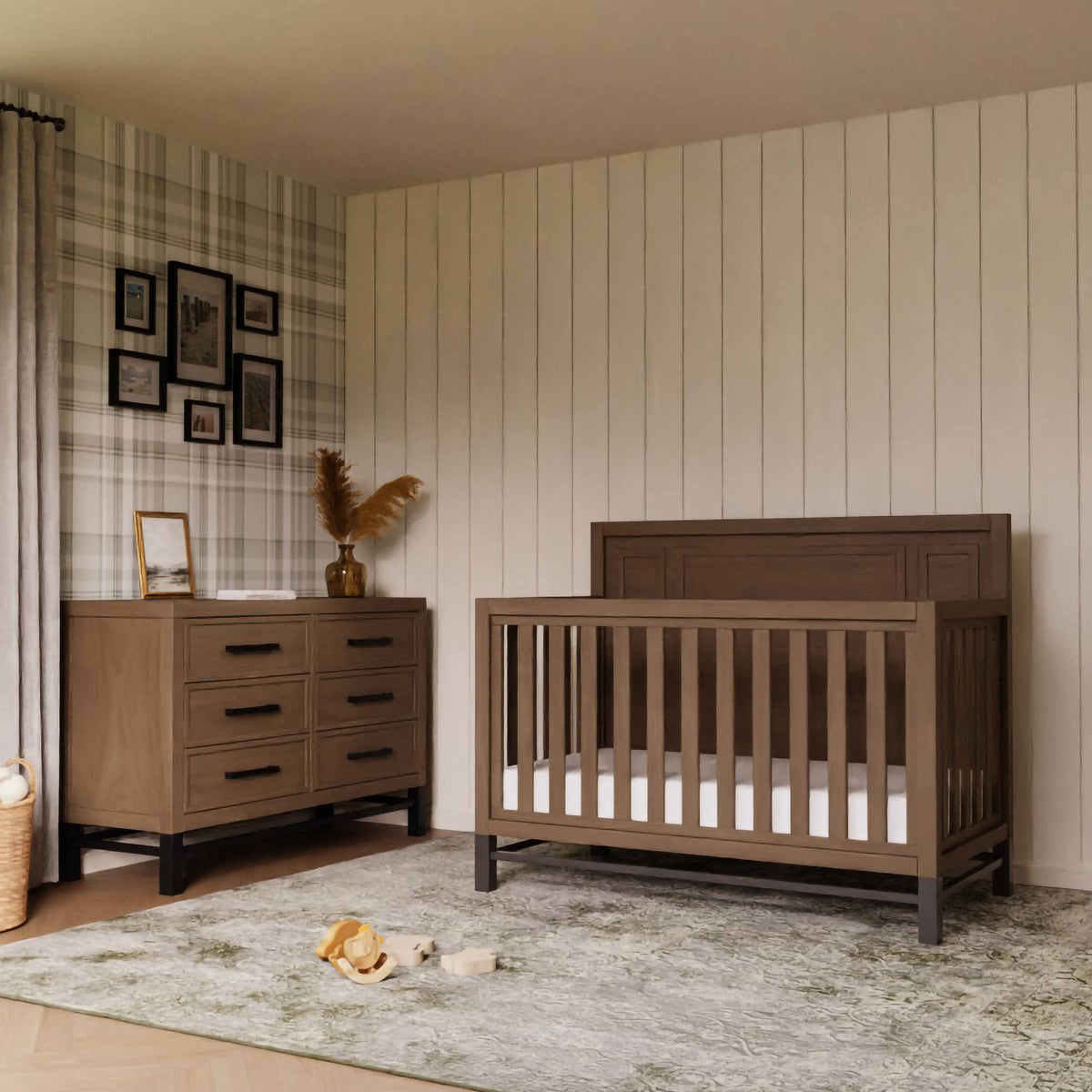 B25816DF,Monogram by Namesake,Newbern 6-Drawer Assembled Dresser in Driftwood