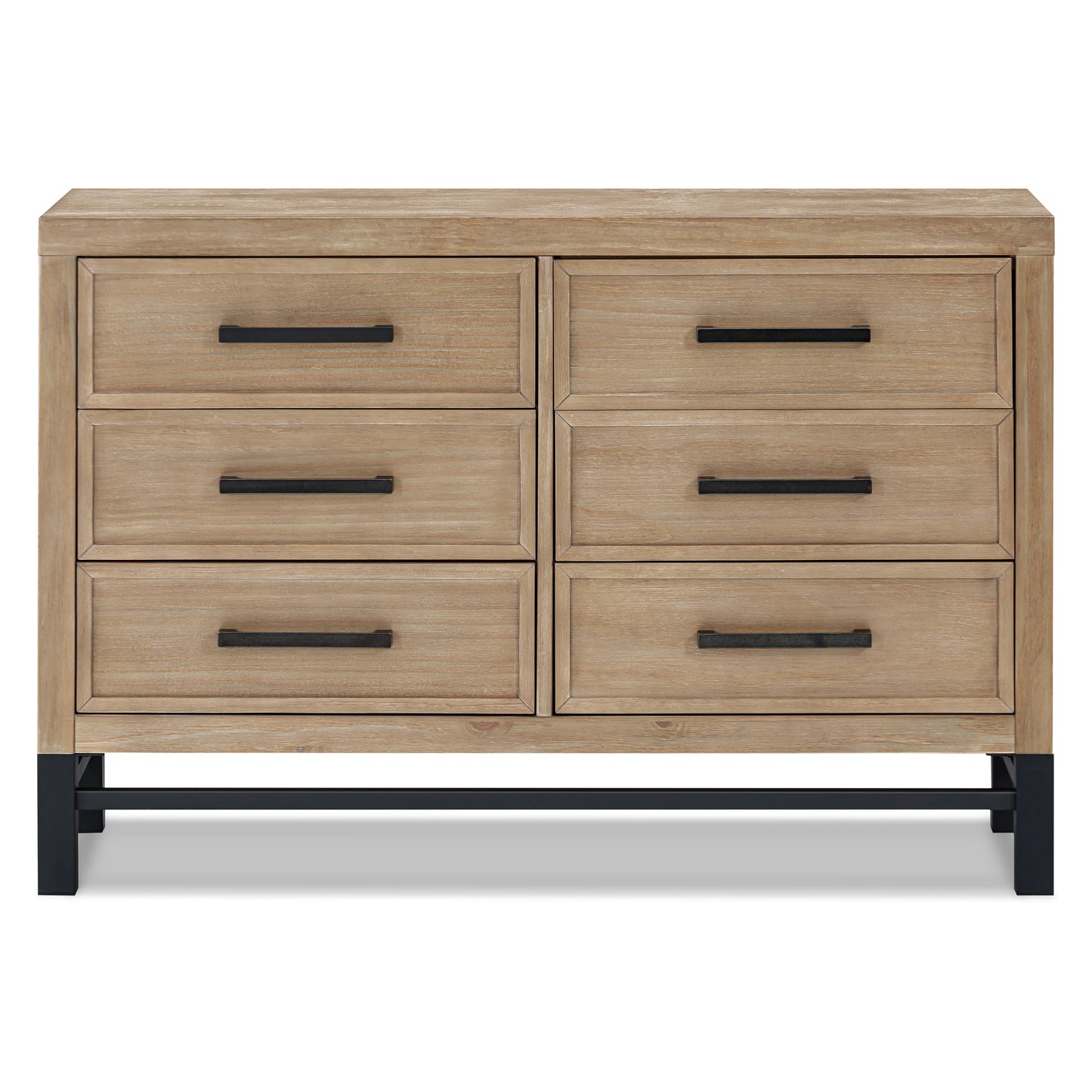 B25816DF,Monogram by Namesake,Newbern 6-Drawer Assembled Dresser in Driftwood
