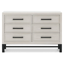 B25816WDF,Monogram by Namesake,Newbern 6-Drawer Assembled Dresser in White Driftwood