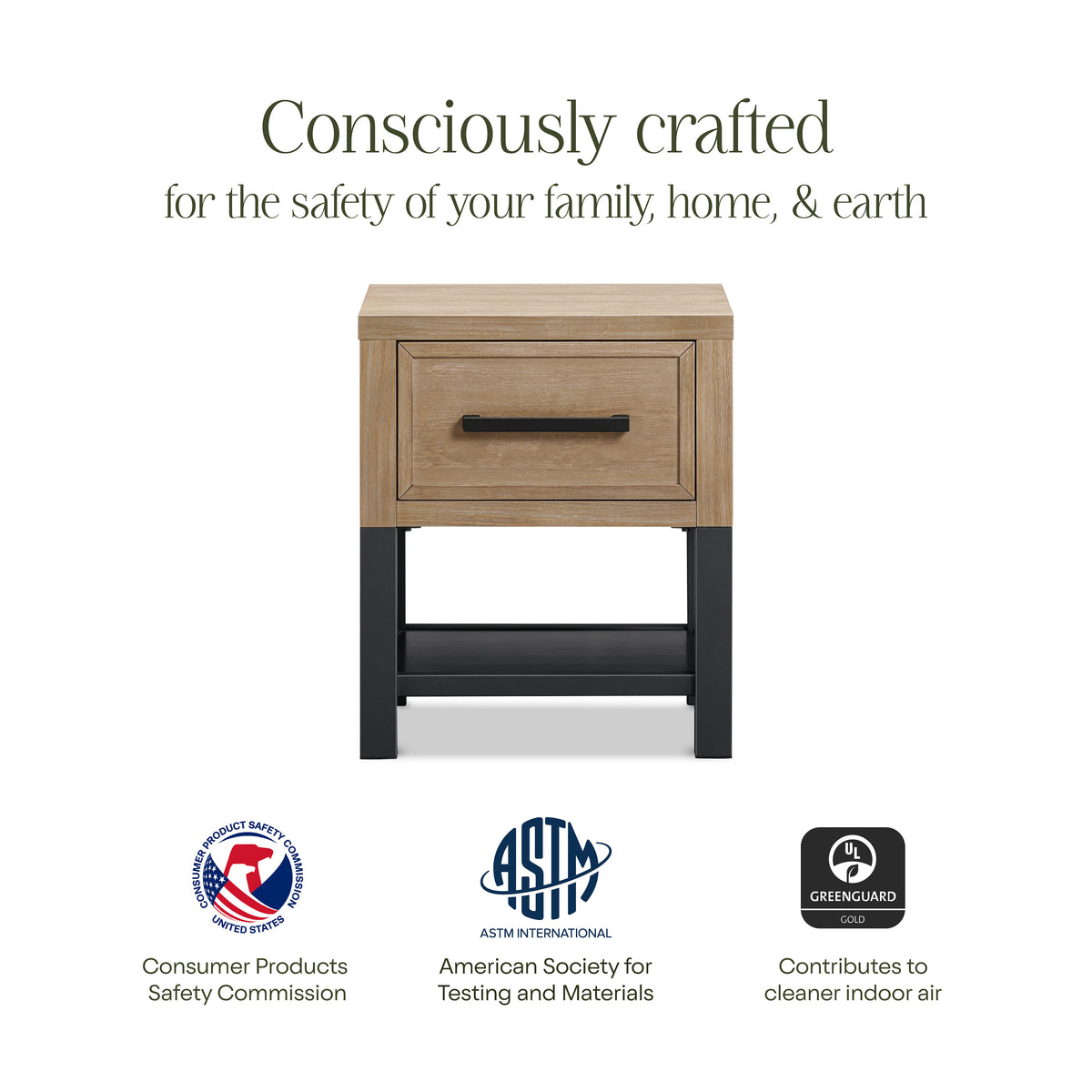 B25860DF,Monogram by Namesake,Newbern Nightstand  Assembled in Driftwood