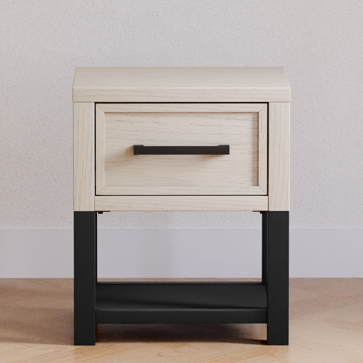 B25860WDF,Monogram by Namesake,Newbern Nightstand  Assembled in White Driftwood