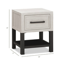 B25860WDF,Monogram by Namesake,Newbern Nightstand  Assembled in White Driftwood