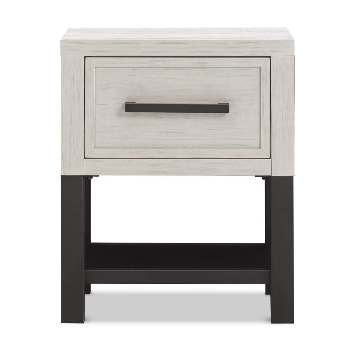 B25860WDF,Monogram by Namesake,Newbern Nightstand  Assembled in White Driftwood