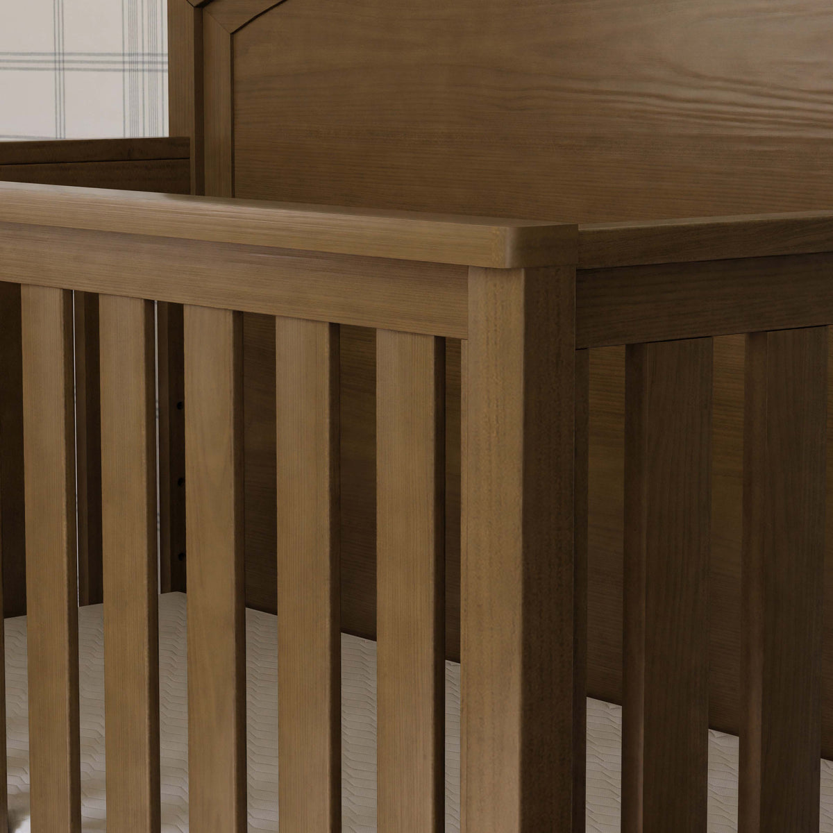 B26401LDF,Monogram by Namesake,Hemsted 4-in-1 Convertible Crib in Walnut Driftwood