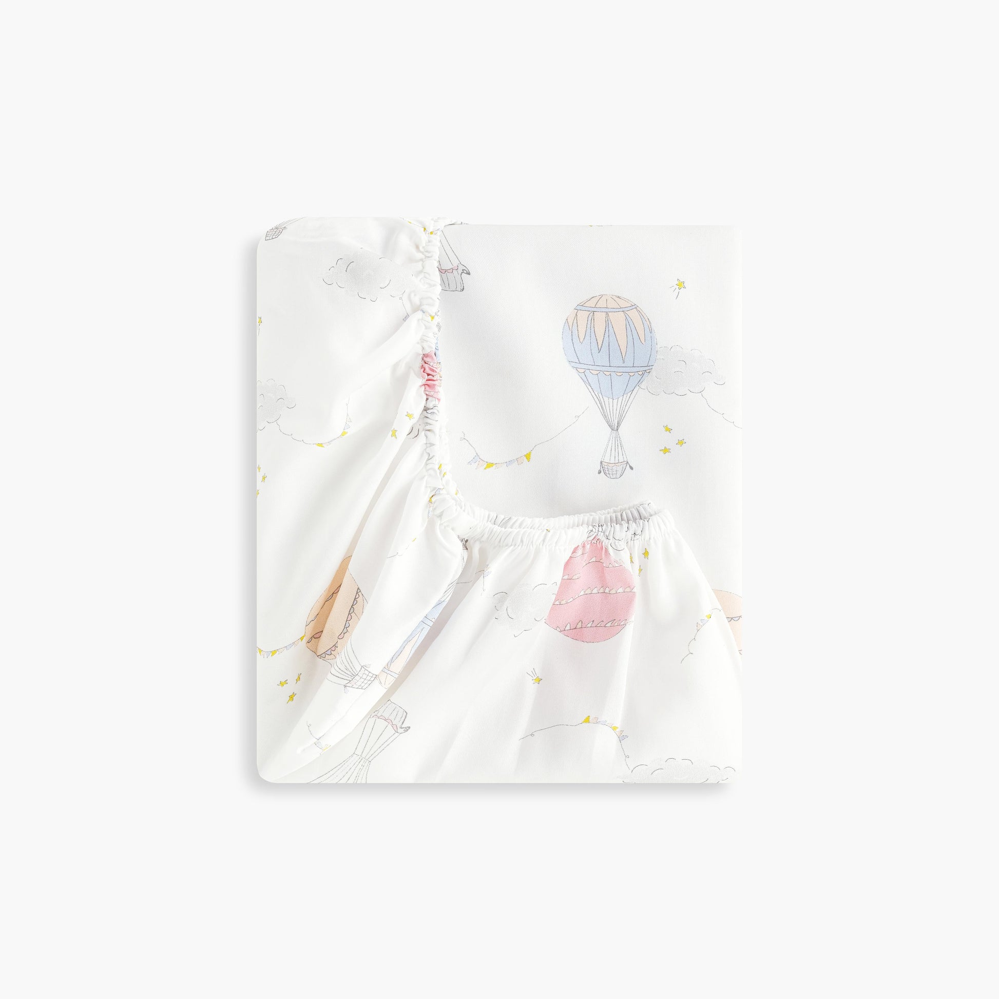 Gooslings Touch The Sky Crib Sheet - Pink
