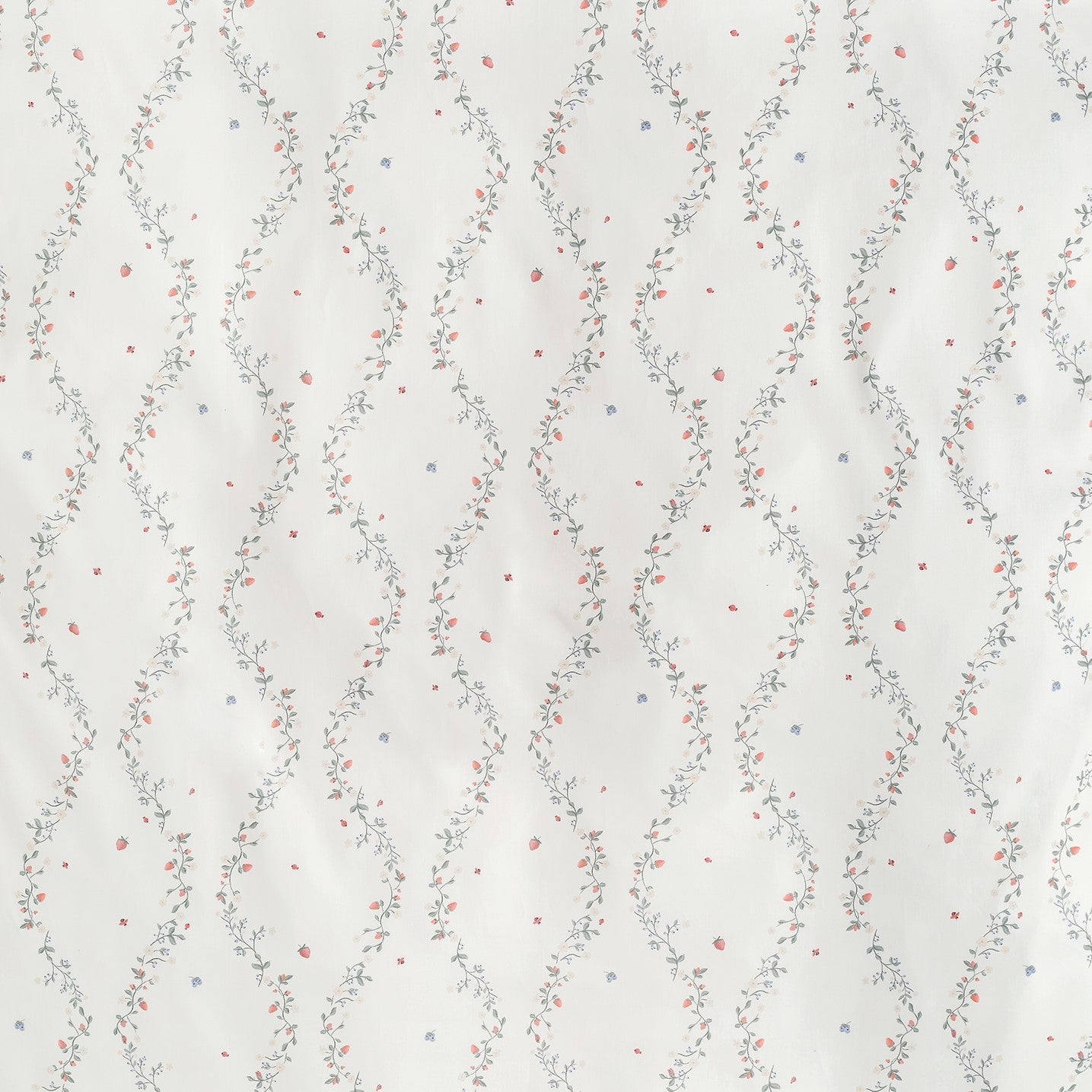 Gooslings Botanical Berries Crib Sheet - Ivory