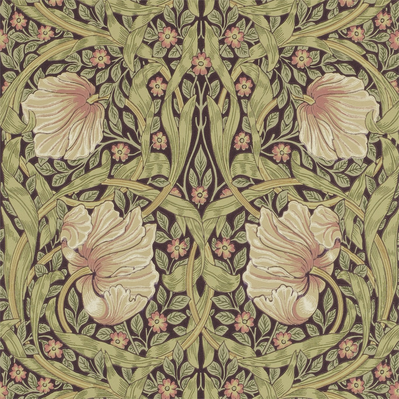 DM6P210387, Morris & Co. Pimpernel Wallpaper