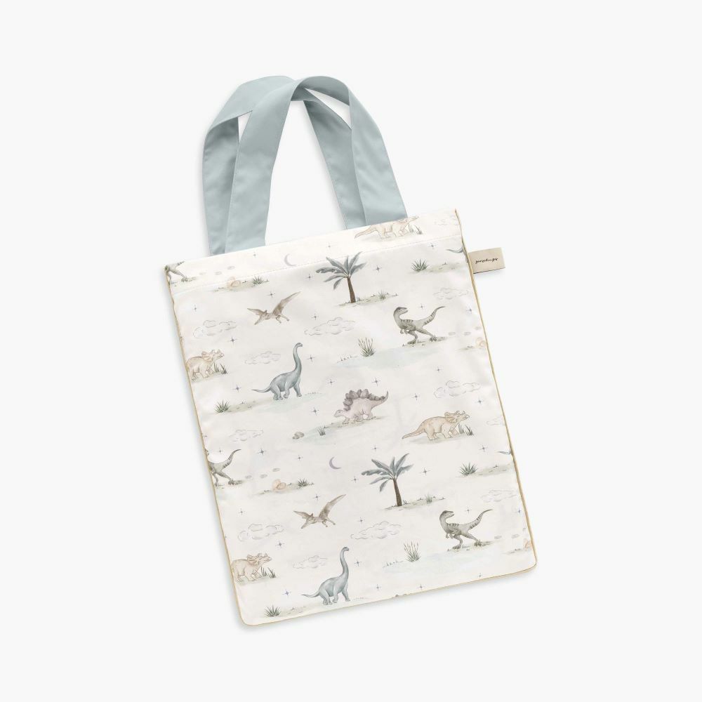 Gooslings Dino Dreams Crib Sheet - Sage