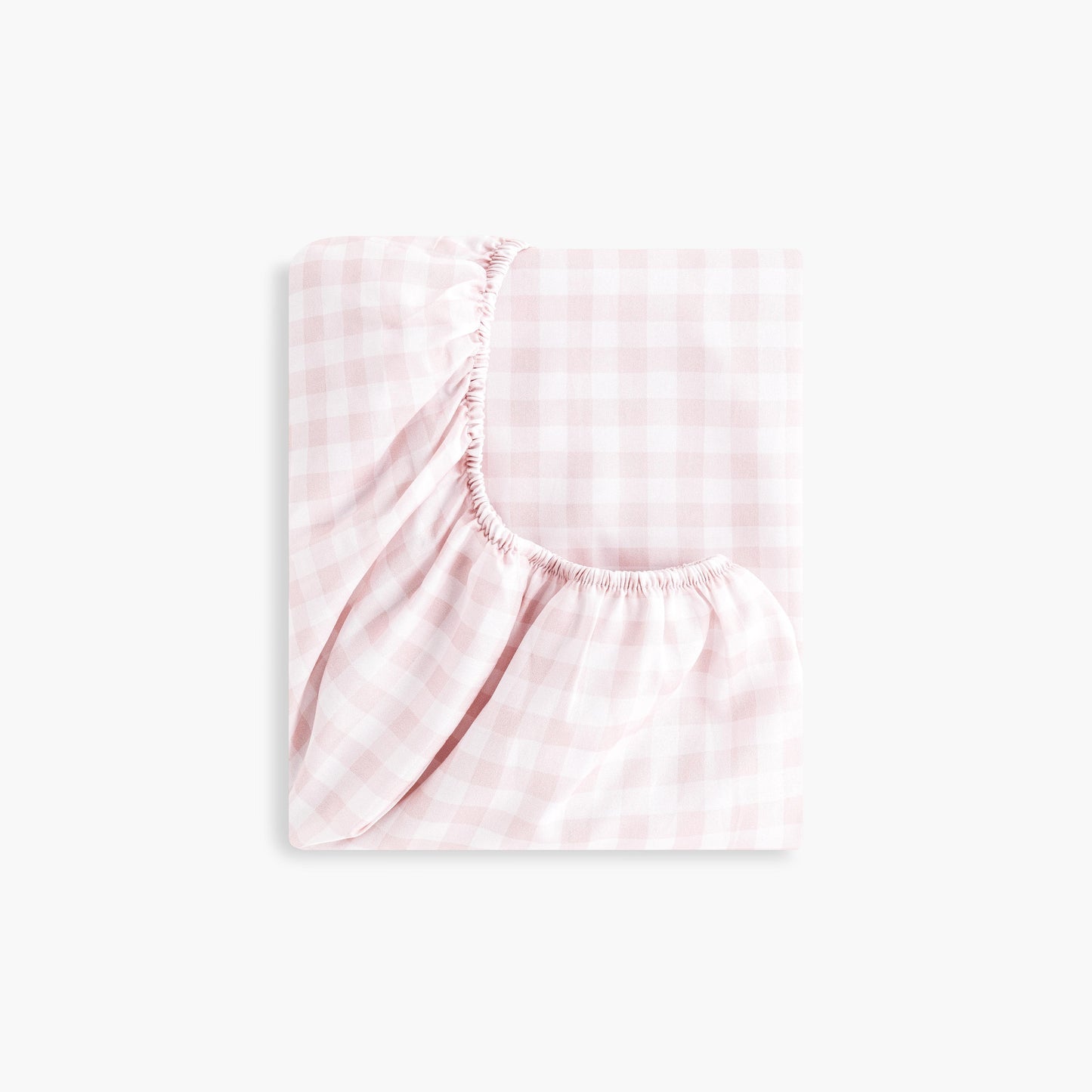 Gooslings Picnic Gingham Crib Sheet - Pink