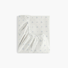 Gooslings Ditsy Floral Crib Sheet - Blue