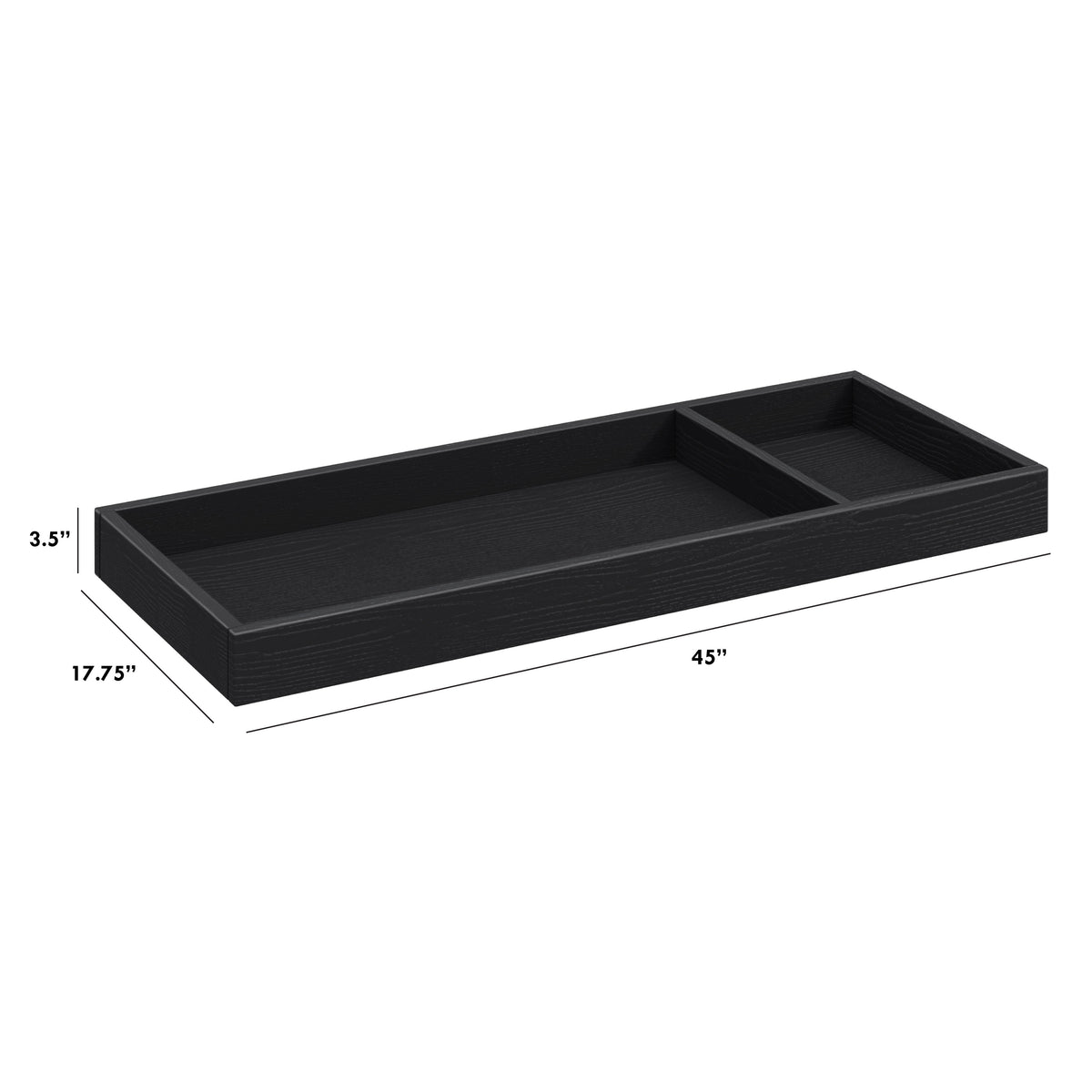M0619AB,The MDB Family,Universal Wide Removable Changing Tray in Archival Black