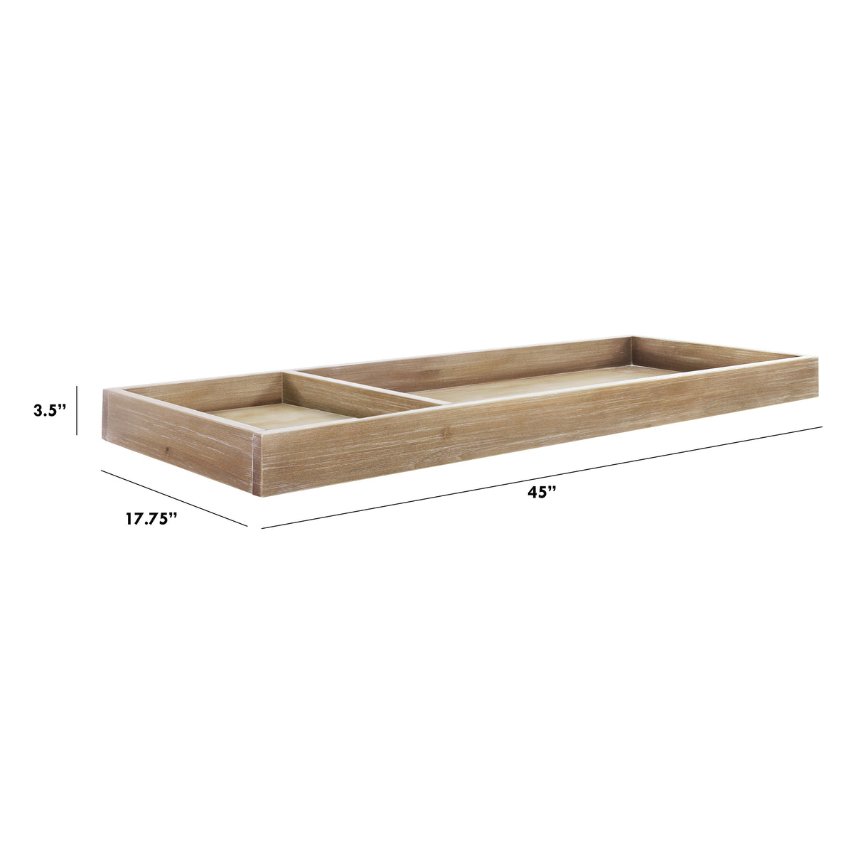 M0619DF,The MDB Family,Universal Wide Removable Changing Tray in Driftwood