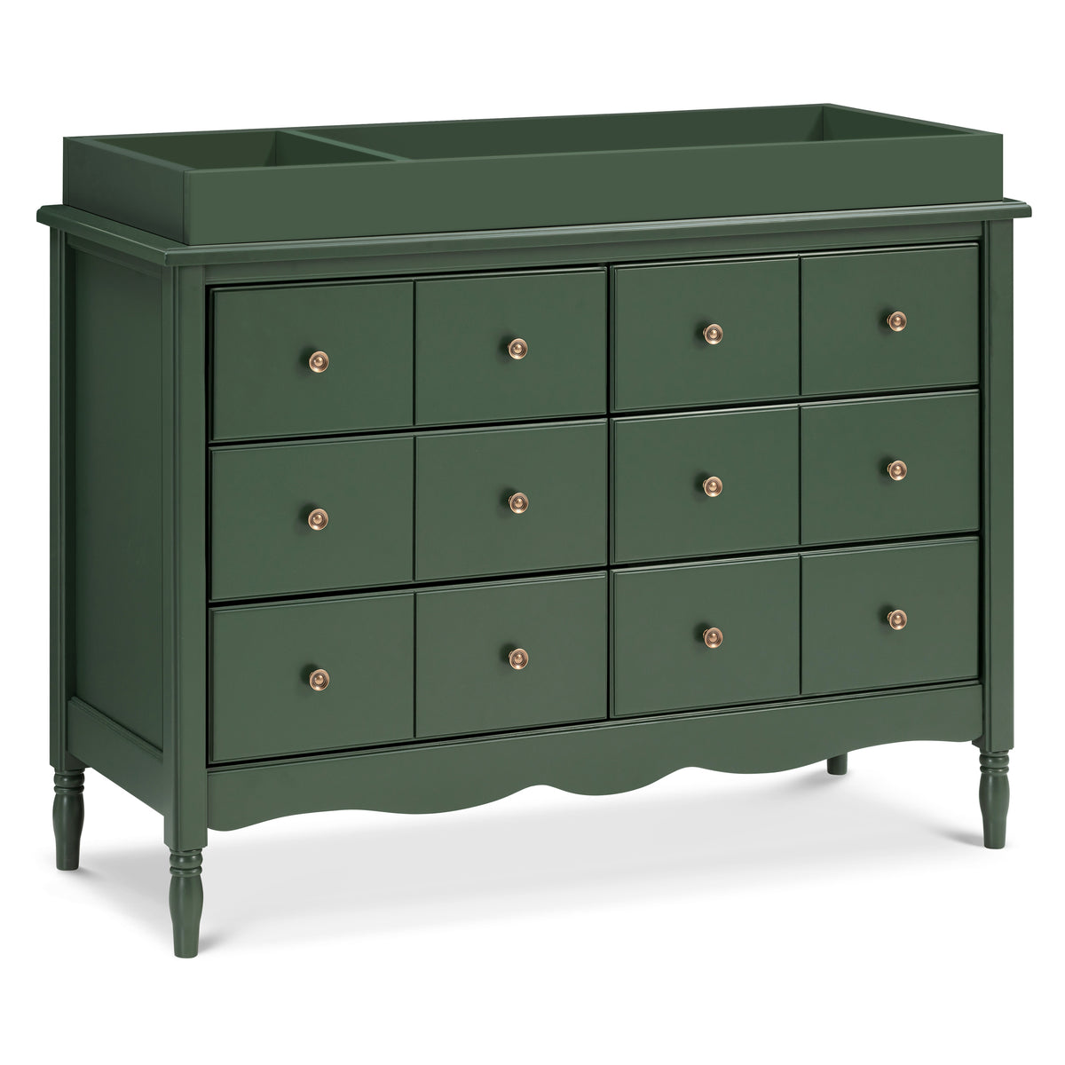 M0619FRGR,The MDB Family,Universal Wide Removable Changing Tray in Forest Green