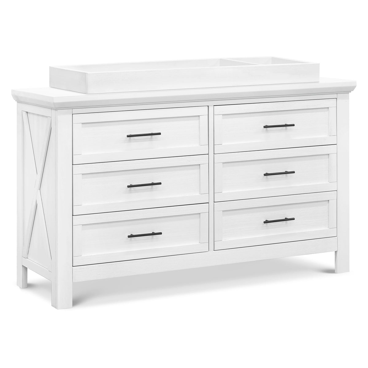 M0619LW,The MDB Family,Universal Wide Removable Changing Tray in Linen White