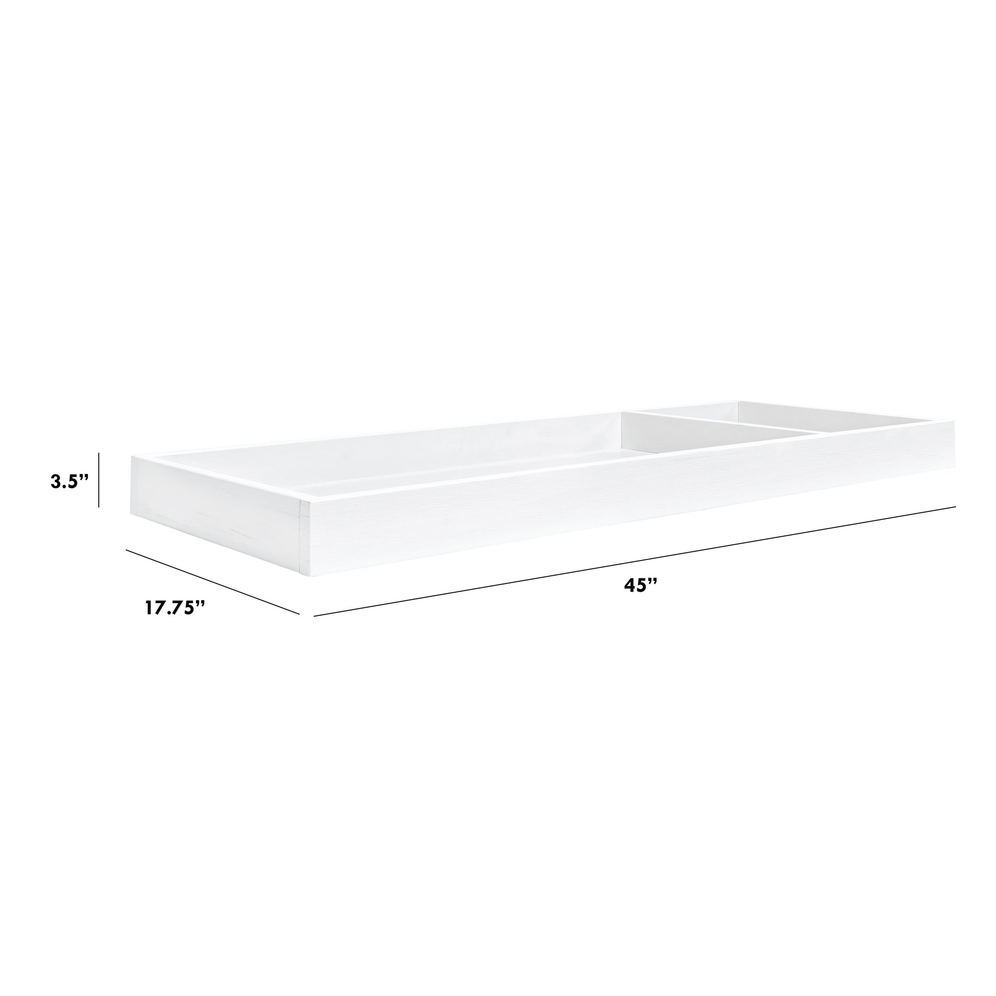 M0619LW,The MDB Family,Universal Wide Removable Changing Tray in Linen White