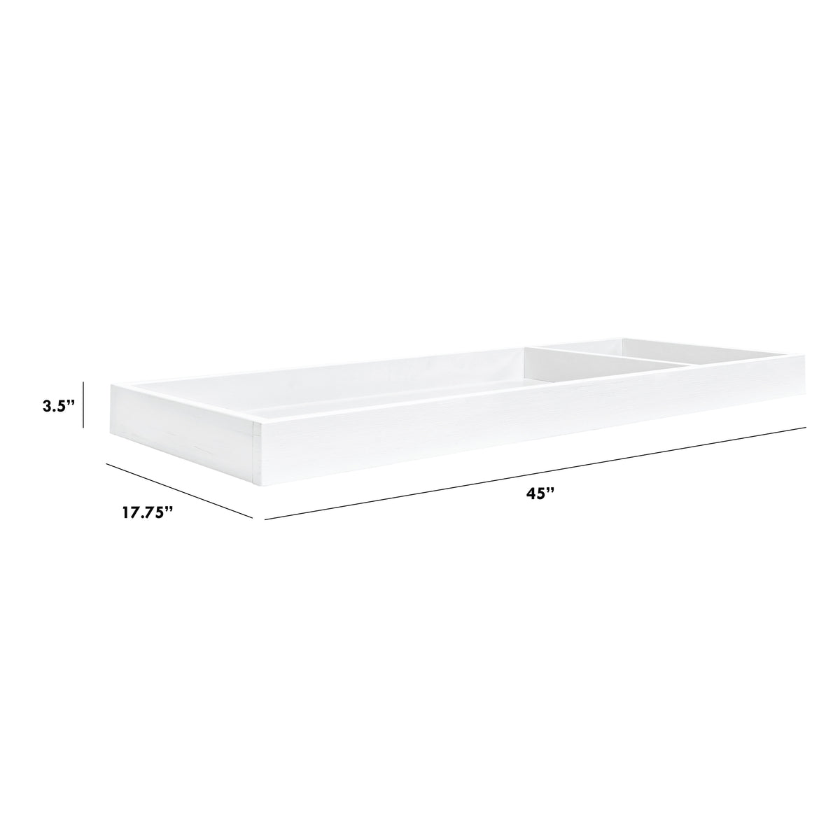 M0619LW,The MDB Family,Universal Wide Removable Changing Tray in Linen White